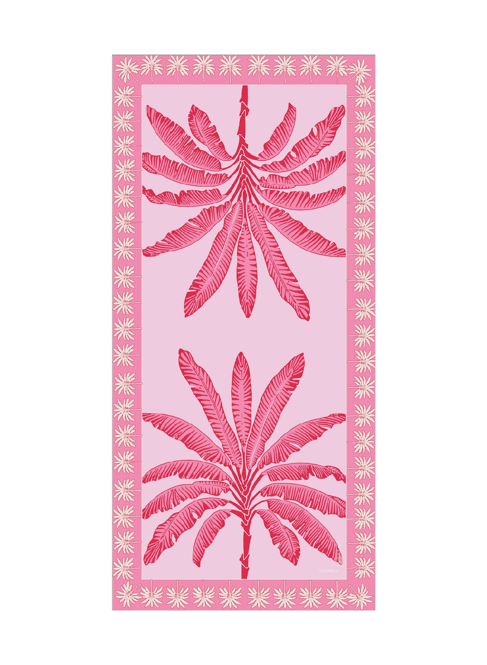 Palm print scarf